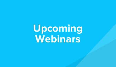 Upcoming webinars