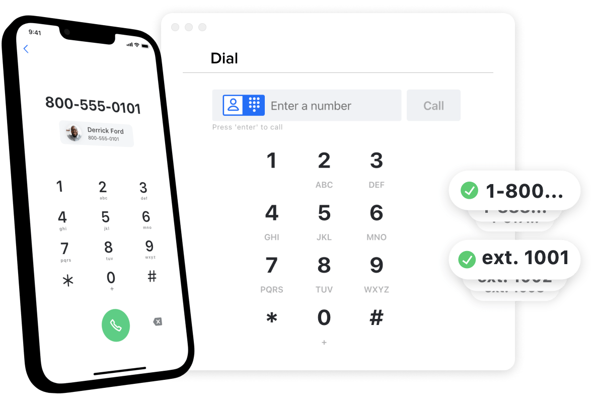 Screenshot of GoTo Connect’s visual Dial Plan Editor, showing Standard, Utility and Application nodes, Auto Attendants, and Call Volume Analytics.